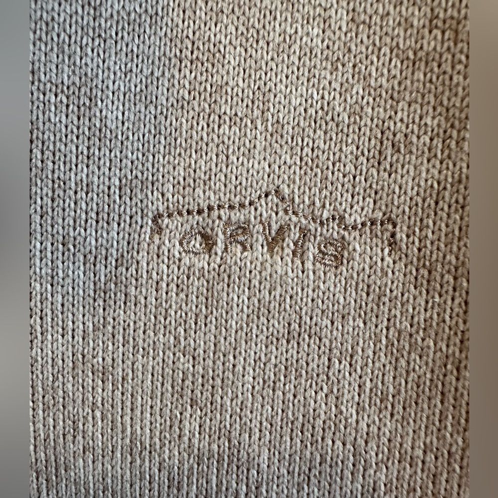 Orvis Trout Bum Fleece 1/4 Zip Sweater Tan/Oatmeal Sherpa Lined Collar Men’s XL - Picture 3 of 11